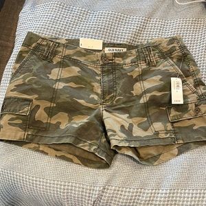 Army print shorts